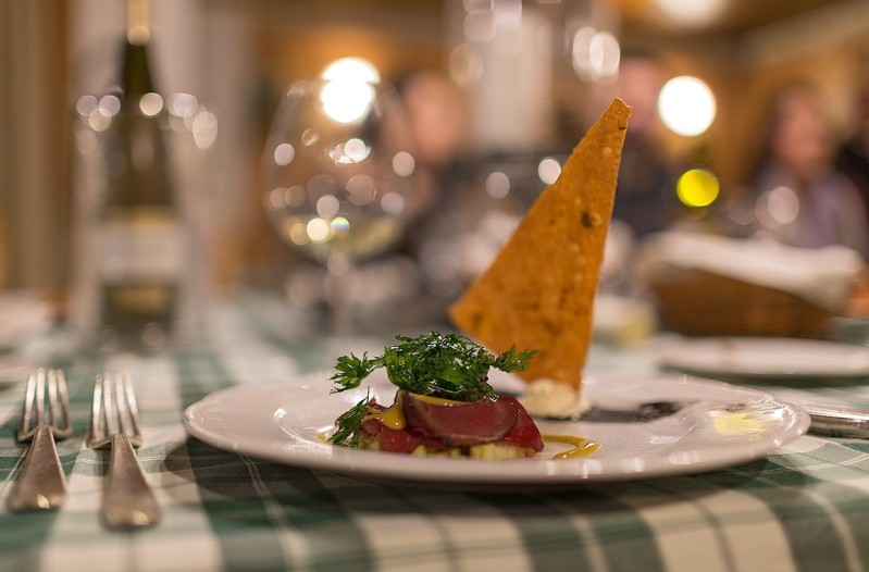 Il Ristorante dell'Hotel Monzoni al Passo San Pellegrino Val di Fassa Cena al ristorante all'hotel Monzoni a Moena