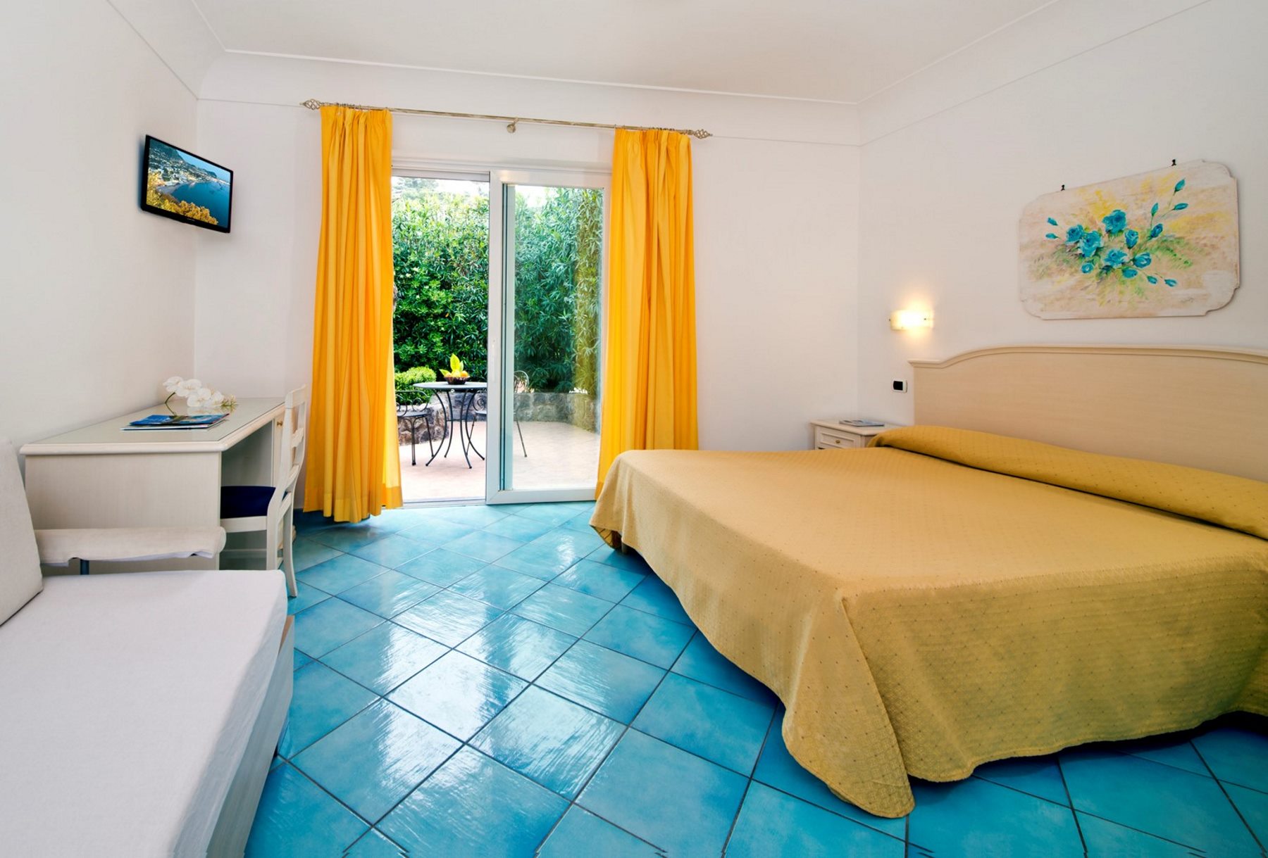Camera superior in giardino per famiglie - Family Hotel Le Canne Camera matrimoniale per famighlie - Family Hotel Le Canne a Ischia