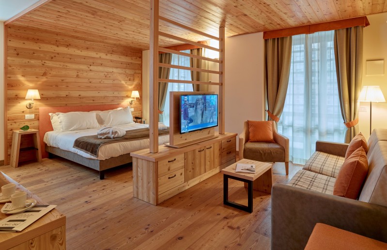 Deluxe Suite ad Alagna Resort in Piemonte Suite Deluxe del resort Alagna in Piemonte