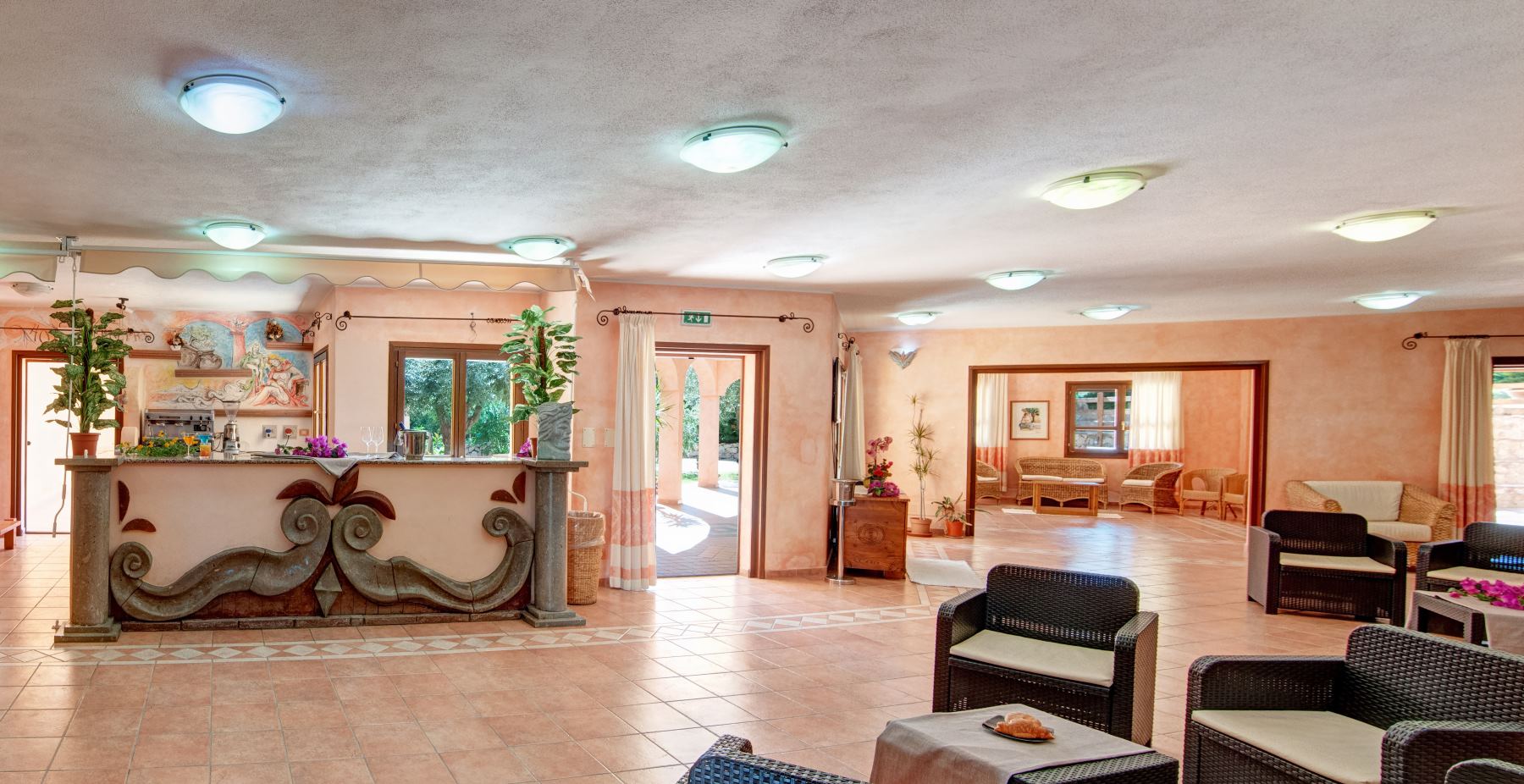 Hotel I Ginepri Cala Gonone - Sala interna Hotel I Ginepri Cala Gonone per famiglie - sala interna